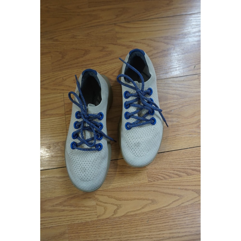 Allbirds Tree Dasher Running Shoes Sustainable Knit Grey Blue Women 9.5